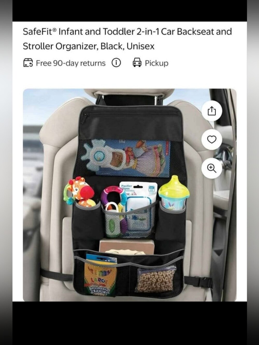 SafeFit brand 2-in-1 organizer - Picture 3 of 3